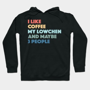 Lowchen Funny Dog Owner Coffee Lovers Vintage Retro Hoodie